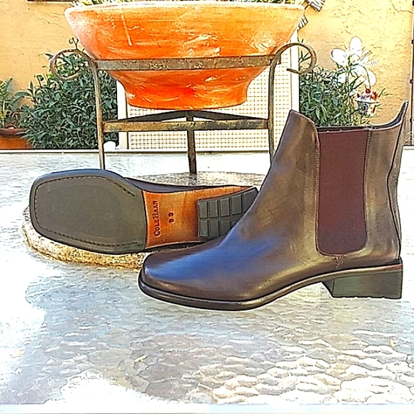 !!!!SOLD!!!!! Cole Haan Chocolate Brown Ankle Boots - Picture 7 of 10